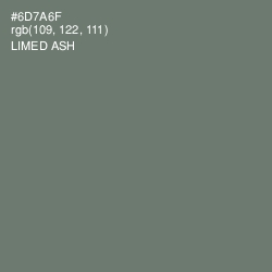 #6D7A6F - Limed Ash Color Image